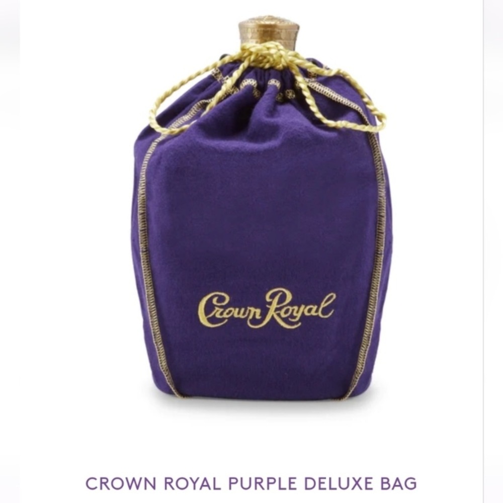 10 CROWN ROYAL Bags All Colors Available Purple Blue Green Black Tan Peach